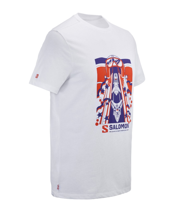 Футболка Salomon WINTER GRAPHIC TEE M Wh/R