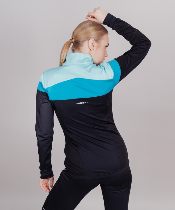 Разминочная куртка Nordski Drive Black/Mint W