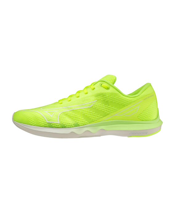 Кроссовки мужские Mizuno Wave Shadow 5 (Neon Lime/White/Light Purplish-Blue)