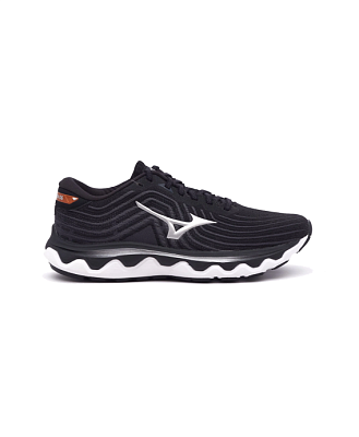 Кроссовки мужские Mizuno Wave Horizon 6 (Black/Silver/Red-Orange)