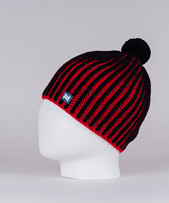 Вязанная шапка Nordski Wool Black/Red