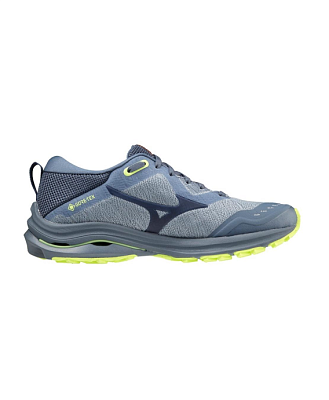 Кроссовки женские Mizuno Wave Rider GTX W (Vintage Indigo/Vintage Indigo/Neo Lime)