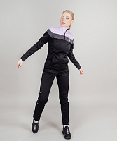 Разминочная куртка Nordski Drive Black/Orchid W