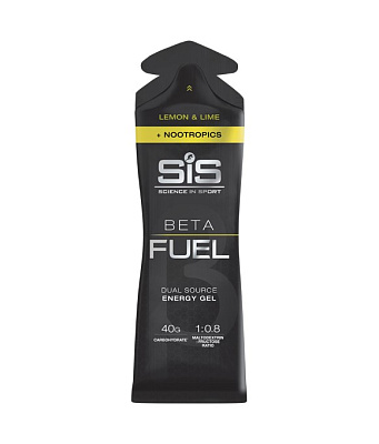 SIS Гель энергетический BETA FUEL + NOOTROPICS, вкус Лимон&Лайм, 60 мл