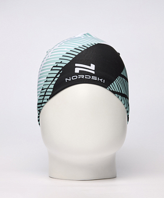 Гоночная шапка Nordski Jr. Heat Black/Ice Mint
