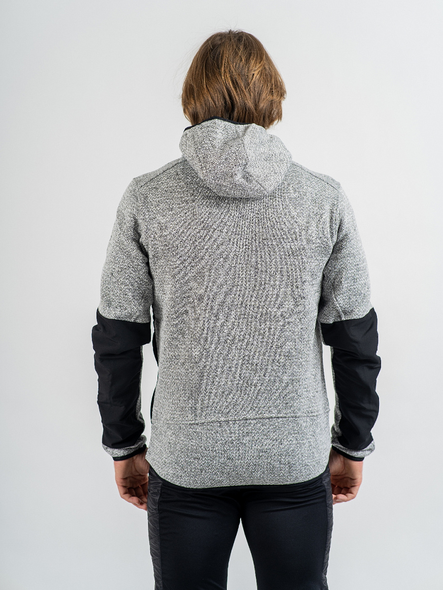 Кофта мужская Noname FLEECE JACKET UX 24 GREY MELANGE
