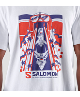 Футболка Salomon WINTER GRAPHIC TEE M Wh/R