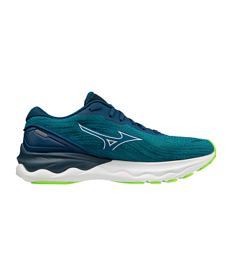 Кроссовки мужские Mizuno Wave Skyrise 3 (Algiers Blue/White/Green Gecko)