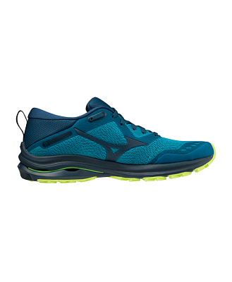 Кроссовки мужские Mizuno Wave Rider TT (Blue-Green/Dark Bue-Green/Neon Lime)