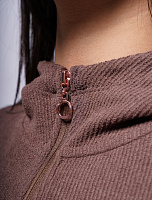 Толстовка женская на молнии ANTA TRN Coffee Yarn (brown)