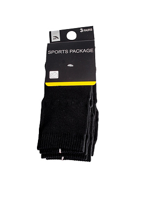 Носки Anta 3-Pack Mid-crew Socks (black/black/black/)