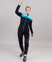 Разминочная куртка Nordski Drive Black/Mint W