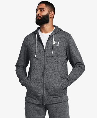 Толстовка мужская на молнии Under Armour UA Rival Terry LC FZ-GRY