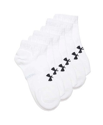 Носки спортивные Under Armour UA Essential Low Cut 3Pk-WHT