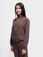 Толстовка женская на молнии ANTA TRN Coffee Yarn (brown)